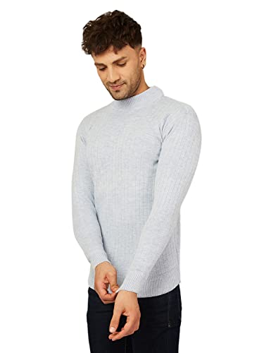 Image of Kvetoo Men High Neck Full Sleeve Winter Woolen Sweater
