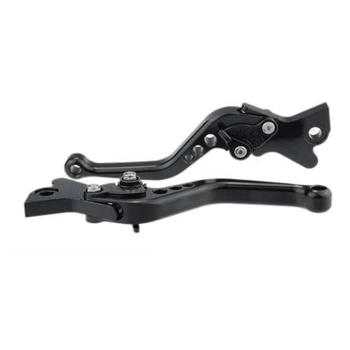 Kupplungshebel Für Aprilia RS125 RS 125 2006-2010 2007 2008 2009 Motorrad Kupplung Bremshebel Aluminium Einstellbare Griff Zubehör Hand Grip(Short Black)