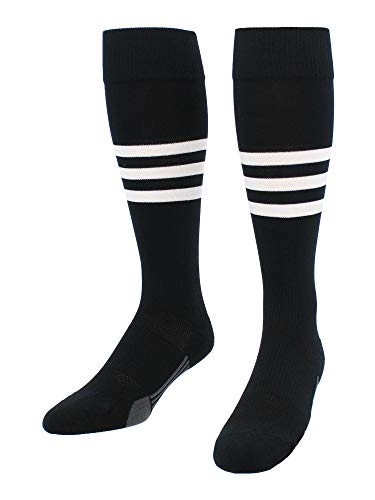 Image of Baseball & Softball Socks | USA Made Dugout Series Striped | Over the Calf | Sizing for Youth Boys, Girls, Men, & Women's