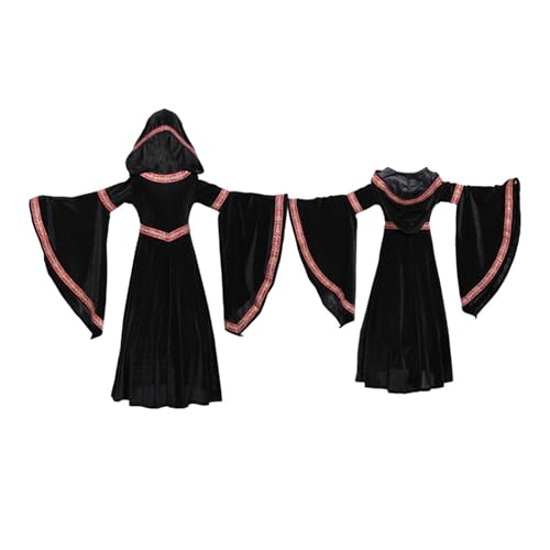 Disfraz Medieval Princesa Niña BJU Talla Small Negro miniatura 6