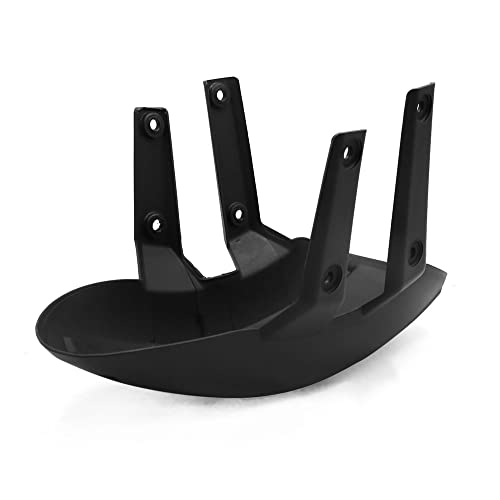 Image of uxcell Black Plastic Motorcycle Rear Wheel Cover Fender Splash Guard Mudguard w Bracket
