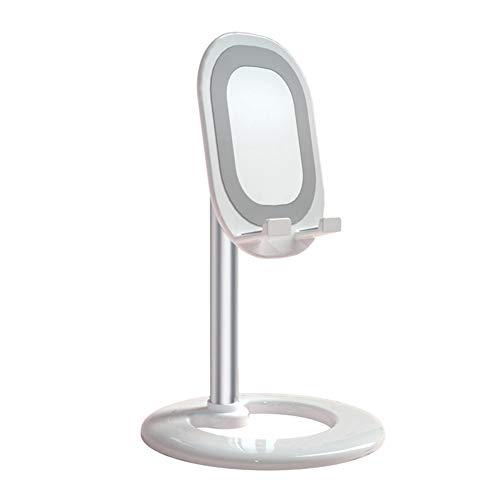Telefonständer, Verstellbarer Telefontischständer Mit Spiegel Handy-Schreibtischhalter, Winkelverstellbare Halterung Für iPhone 11 Pro Xs Max