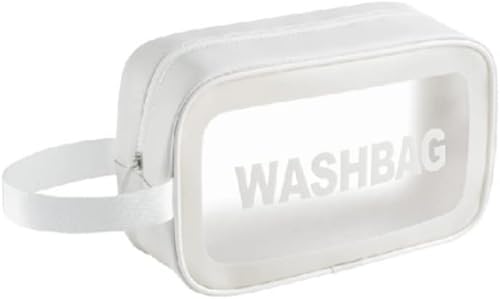 Neceser impermeable transparente, Blanco, Moderno y funcional