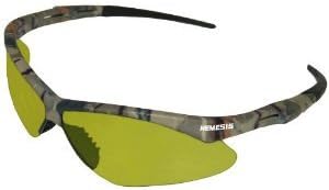 Safety Glasses Camo Frame - Amber Anti-Fog Lens