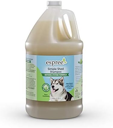 Espree Simple Shed Shampoo | Formulated to Decrease Seanonal & Non-Seasonal Shedding | 1 Gallon