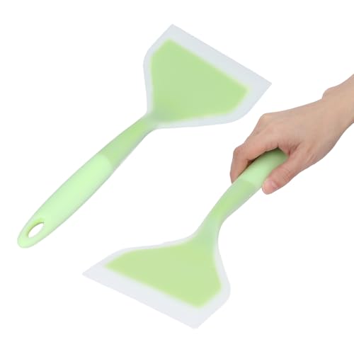 2Pcs Non Stick Wax Spatulas, Silicone Spatula Waxing Applicator Hair Removal Sticks Applicator Spatula Reusable Scraper Hard Wax Sticks for Home Salon Body Use