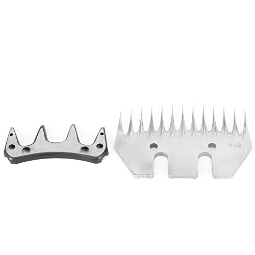Pilipane Shearing Cutting Blade and for Long-Lasting Sheep Blade, Stainless Steel Sheep Clipper Blade, Shearing Blade Replacement for Multiple Specification Choices (13 Tooth Straight)