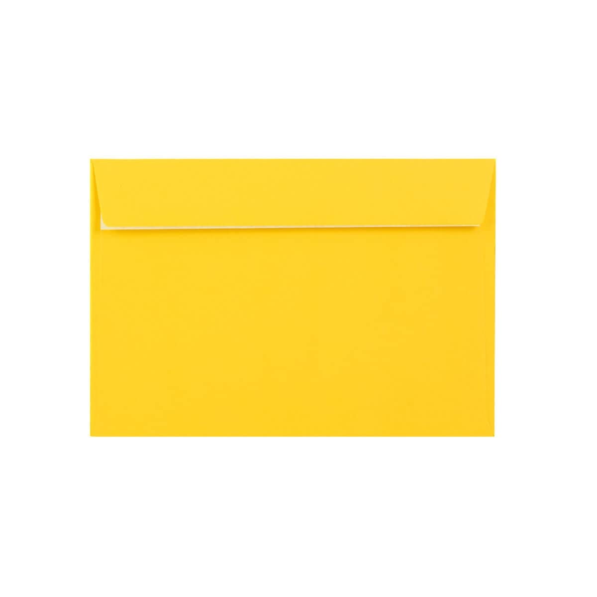 50 Mid Yellow C5 (to fit A5) Envelopes - 162mm x 229mm - Straight Wallet Flap Peel/Seal Yellow Coloured Envelopes - 120gsm Clariana Paper - to Fit A5 Inserts / A4 Folded