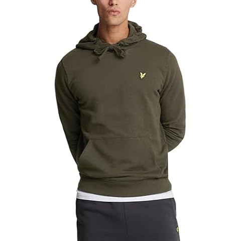 Lyle & Scott Olive Pullover Hoodie for Men Cover