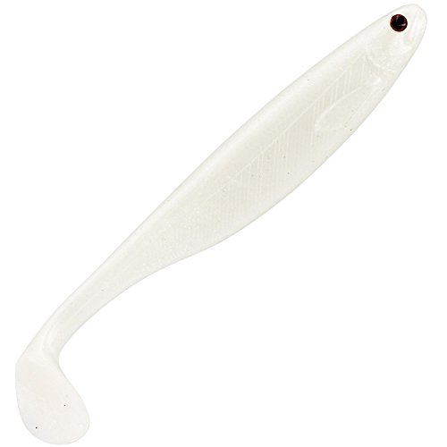 Westin Shad Teez - Peces de goma (7,5 cm, 3 g, 4 unidades), color perla