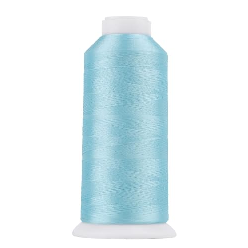 Image of High Tenacity Polyester Embroidery Machine Thread 40WT(120D /2) 4000M Per Spool for Commercial and Domestic Embroidery Machine (Light Denim-1674)