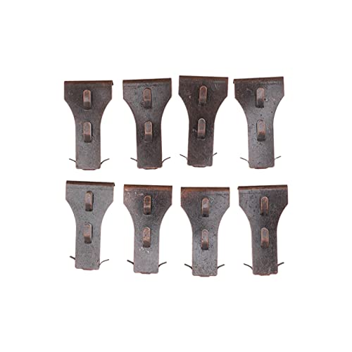 Image of Brick Hooks Clips, 8PCS Steel Brick Hangers Fits Standard Bricks 2 1 /4 Inch to 2 3 /8 Inch in Height Brick Wall Hangers Clamps for Wall Hanging Outdoor Indoor