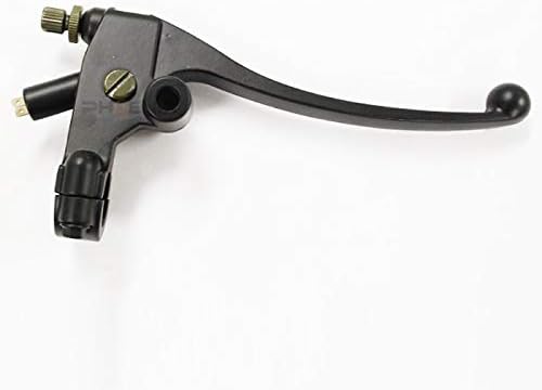 Brake Lever Right 0.9 inch (22.2 mm) Mirror Holder with Stop Lamp Switch One Side Bicycle Motorcycle ATV Four Wheel Universal M10 P1.25 Black
