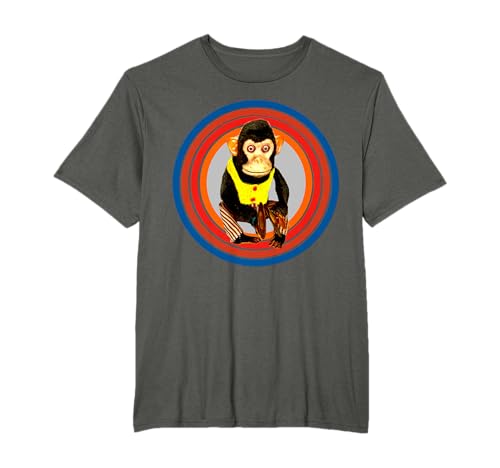 Cymbal Chimp Toy, Jolly Monkey with Cymbals Vintage Retro T-Shirt
