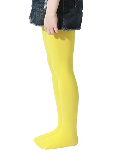 Image of EVERSWE Girls Semi Opaque Footed Tights, Microfiber Tights