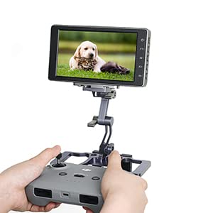 Super Sale 🛒 RCstyle Foldable Aluminum Tablet Stand Cell Phone Holder with Lanyard Drone Holder Accessories for DJI Mavic 2/Spark/Mavic Air/Pro/Mini Crystal Sky Drone Remote Controller Adjustable Bracket