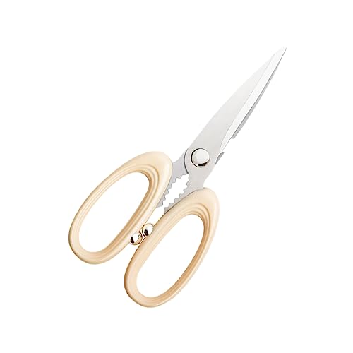 SOLUSTRE Ergonomic Handle Design Non-slip Kitchen Scissors Heavy Duty Meat Scissors Stainless Steel Kitchen Shear for Bone