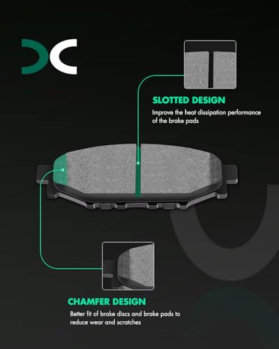 Image of SCITOO D1114 D929 Front Rear Ceramic Brake Pads Sets Fit For Subaru For Forester 2011-2013,For Impreza 2008-2011 2013,For Legacy 2005-2013,For Outback 2005-2013