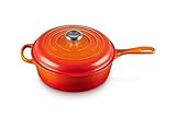 Le Creuset Enameled Cast Iron Signature Cassadou, 3.75 qt., Flame