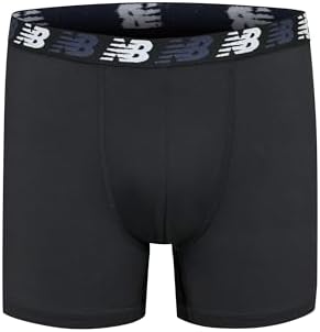 New Balance Boys' 3.5 Underwear, Performance Boxer Briefs (4 Pack)