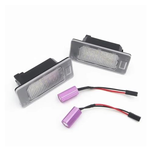 Luces de matrícula LED para VW Golf Jetta Passat Touran 2011 5