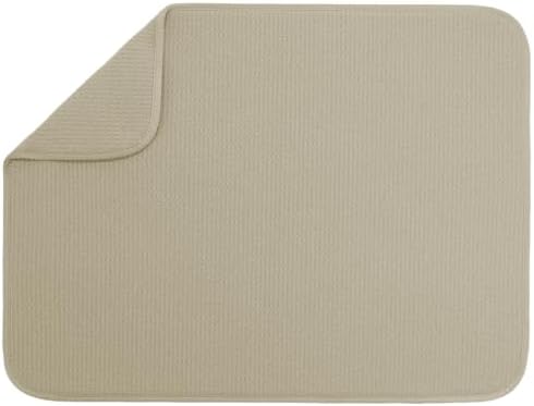 S&T INC. Dish Drying Mat XL, 18” x 24”, Absorbent Microfiber Kitc...