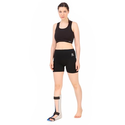 Image of Unisex Foot Drop Splint Made With polypropylene Material Inside Coated With Soft EVA Padding For Ankle Pain, Knee Support, Heel Support, Foot Care (S, Left)