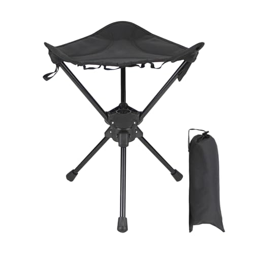 Sillas plegables - Silla plegable giratoria | Senderismo Caza Camping Césped Dormitorio Actividades al aire libre