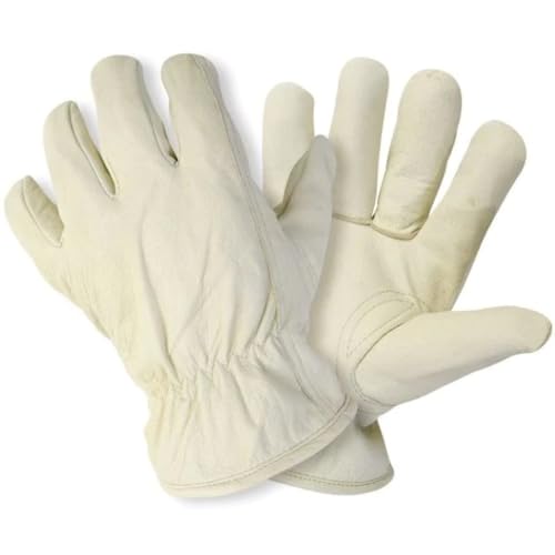Briers Gants de jardinage en cuir doublés Crème