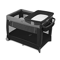Chicco Lullaby Portable Playard, Infant Bassinet and Changer, Toddler Playard, Portable Crib, Travel Friendly | Camden/Black