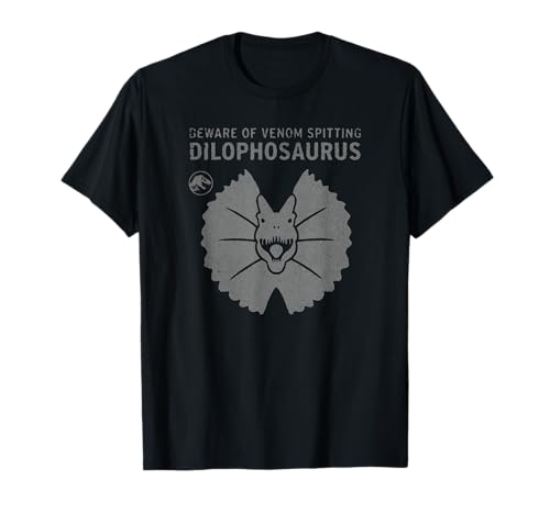 T-shirt Dilophosaurus Jurassic World vêtement dinosaure coton col rond