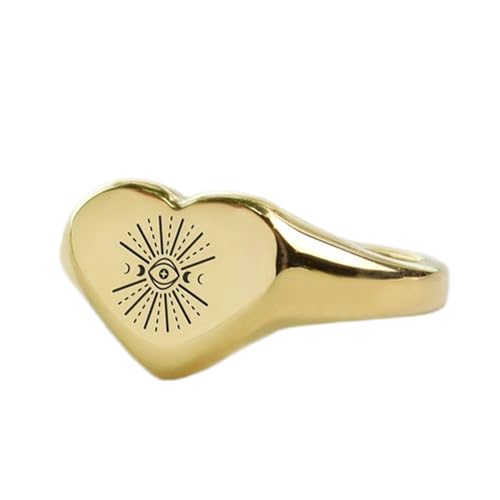 Bague troisième œil hypoallergénique en argent 925 plaqué or pour éviter les allergies