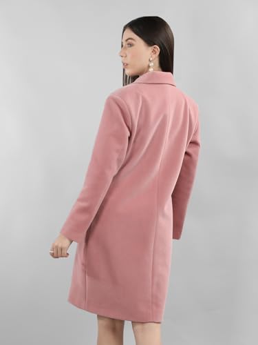 Image of PLAGG Women's Notched Lapel Long Overcoat