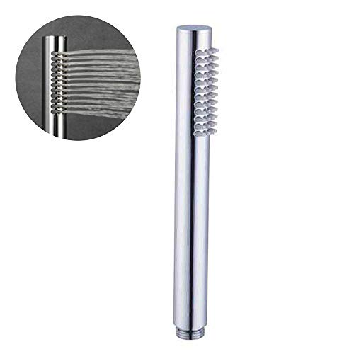 Cabezal de ducha de mano de alta presión en cromo de 210 mm con soporte 6