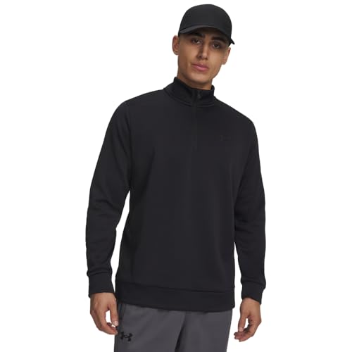 Under Armour Herren Fleece 1/4 Zip Long Sleeve Schwarz L – Ansicht 1