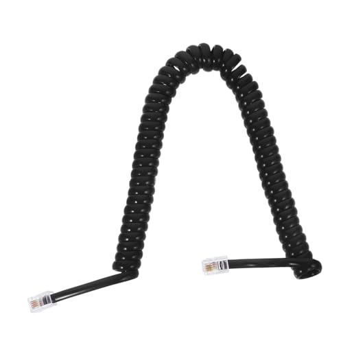 iplusmile Cable Telefónico En Espiral Cable Telefónico Antienredos Cable Telefónico Para Teléfono Fijo Cable De Conector Telefónico Cambiador De Línea Telefónica Cables Telefónicos