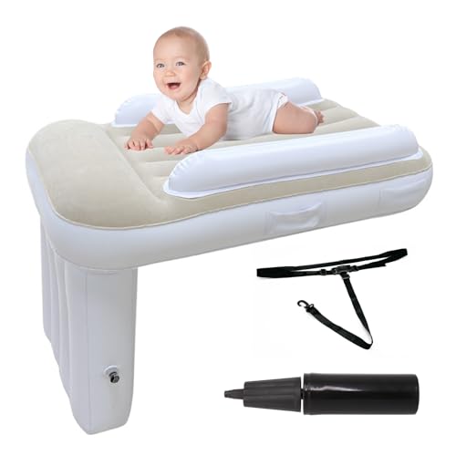 Cama Inflable Avion Niños, Cama De Avión De Viaje Para Bebé, Para Acostarse Y Descansar - Se Adapta A La Mayoría De Los Asientos Para El Vuelo, El Coche Incluye Bomba De Aire Y Cinturón De Seguridad