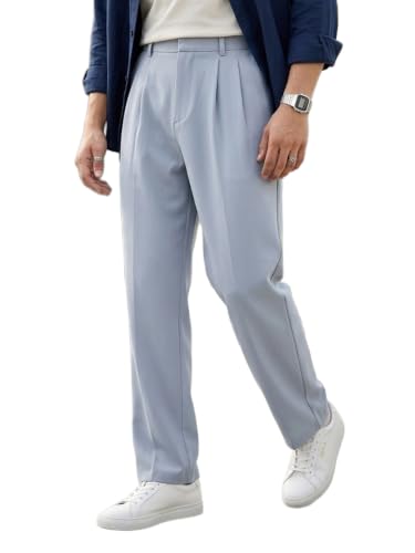 Image of Urbano Fashion Men's Loose Baggy Fit Solid Korean Pants Stretchable