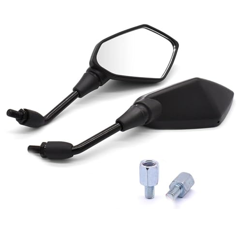 Espejo retrovisor lateral robusto compatible con Yamaha YBR 125 acabado mate