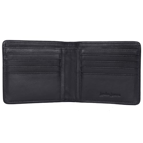 Black Top Grain | Bifold Leather Wallet | with Red Border for Men | Extra Capacity Bifold Wallet with 12 credit card Slots, 2 Multipurpose pocket, | Ultra Strong Stitching4