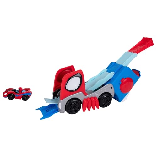 Piste Spidey Marvel transformable pour jouer aux petites voitures dans la chambre d'enfant