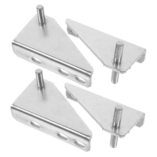 AUTSUPPL 4 piezas Bisagras de Acero Inoxidable para Puerta de Frigorífico y Congelador Capuchón de Goma Instalación Fácil y Silenciosa Accesorios Duraderos para Hogar y Cocina