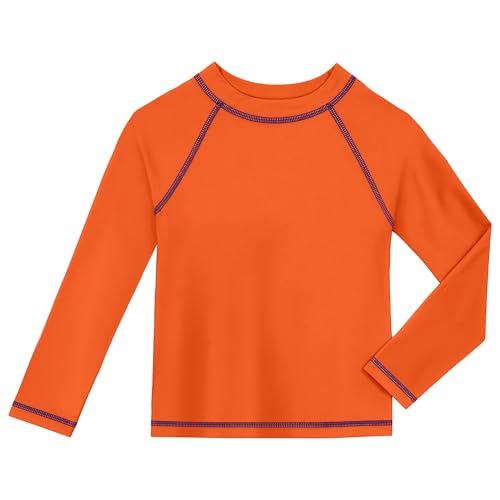 Image of City Threads Rash Guard for Boys SPF 50+ Made in USA, Long Sleeve Swim Shirt with Sun Protection, Toddler, and Youth Sizes