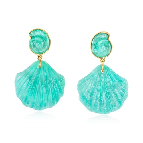 Ross-Simons Carved Amazonite Seashell...