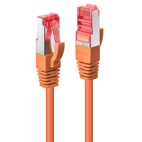 LINDY Cat.6 S/FTP Network Cable, Copper, 250MHz, Orange, 15 m