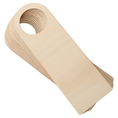 ULDIGI Door Hanger 12pcs Wooden Door Handle Ornaments Hanging Pendants Pre-Sanded Surface