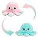 Giocattoli di Peluche di Polpo, Octopus Peluche Polpo Reversibile, Bambola di Polpo a Due Facce Flip Polpo di Octopus Peluche Polpo Giocattolo Regalo per Bambini
