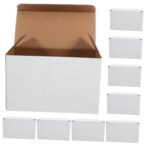 FUNNETOYU Caja De 10 Piezas caja de cartón pesado ondular vino largo envío cajas almacenaje cajas de embalaje para mudanza cajas vacias para mudanza cajas para embalaje mudanza Papel