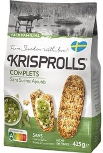 Pagen Krisprolls Complets Sans Sucres Ajoutes 425g (Krisprolls Wholegrain Without Added Sugar 425g)