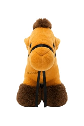 Image of Camel Soft Toy for Girls Boys Kids, Brown, Desert Animal Stuffed Baby Teddy Gift Birthday, 23 cm